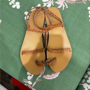 Braided Sandals Leather